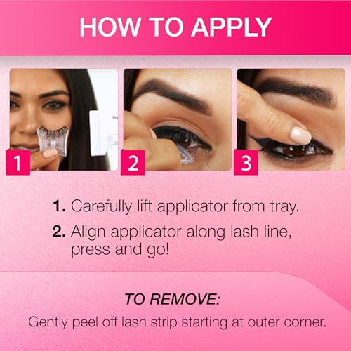 Ardell Press On Lashes 105 - Self-Adhesive Eyelashes with Soft-Flex
