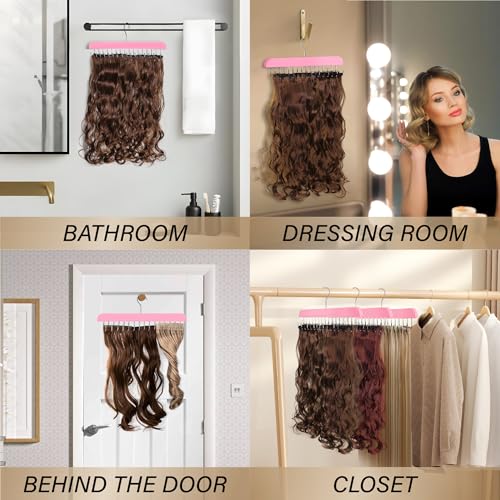 Hair Extension Holder & Hanger - 16-Inch Weft Organizer Rack