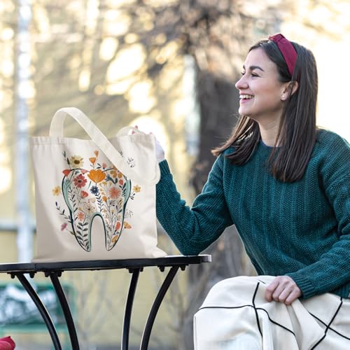 Dental Canvas Tote Bag - Perfect Gift for Hygienists & Dentists