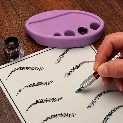 Pink Tattoo Pen Holder Silicone Organizer for Permanent Makeup & Microblading - Pink