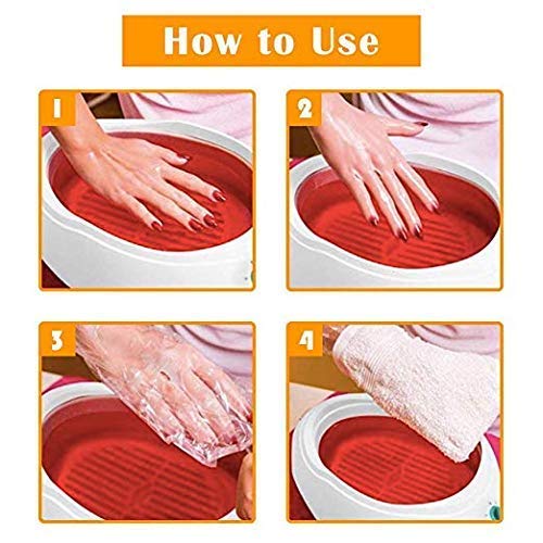 Disposable Plastic Hand Glove Mitt Covers for Paraffin Wax Therapy - Pack of 200