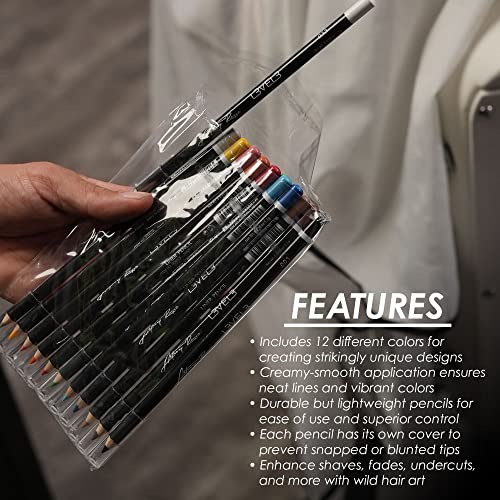 L3 Level 3 Colored Barber Pencils for Hairline & Beard Art