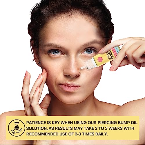 BASE LABORATORIES Piercing Bump Solution Oil - 0.5 Fl Oz (Pack of 2) | Keloid Bump & Aftercare Relief