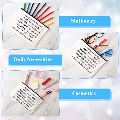 Saintrygo 14-Piece Inspirational Makeup Bag Set for Women