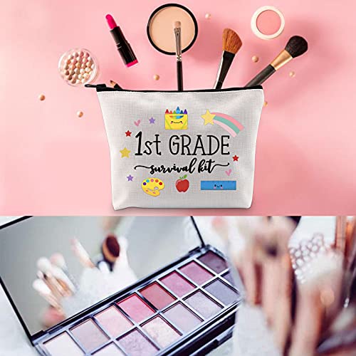 WCGXKO 1st Grade Survival Kit Makeup Bag - Teacher Gift
