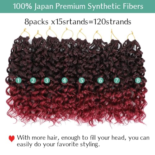 Agstgla 14 Inch Gogo Curl Crochet Hair - Pre-Looped Synthetic Extensions