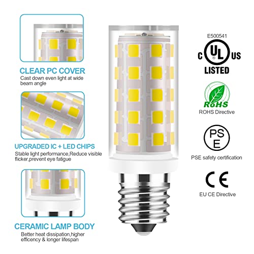 Yucclim LED Replacement Bulbs for Makeup Mirrors, 2PCS Natural White