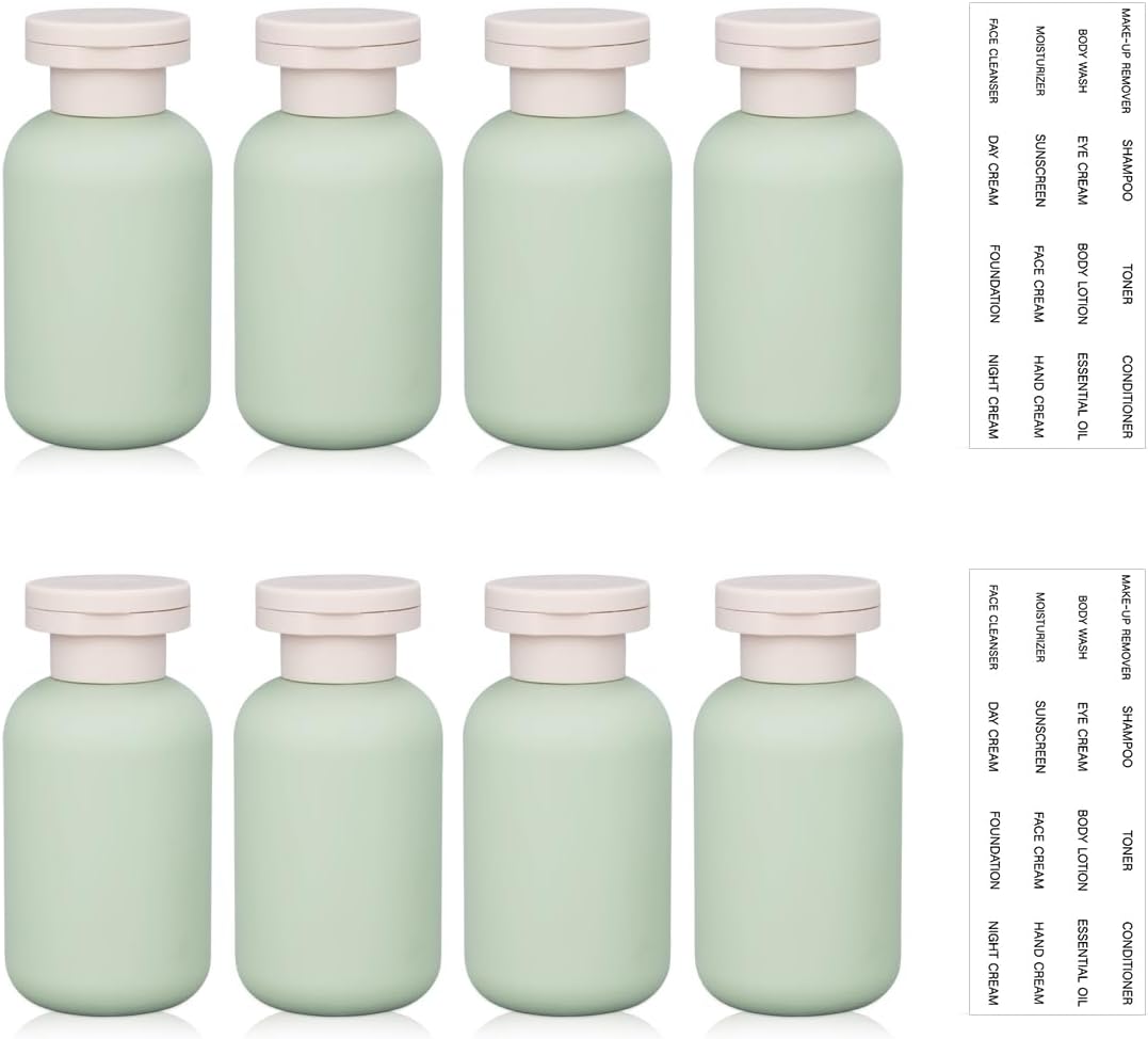 Refillable 8.8oz Squeeze Bottles - Plastic Travel Containers for Creams, Lotions & Shampoo | 2-Pack