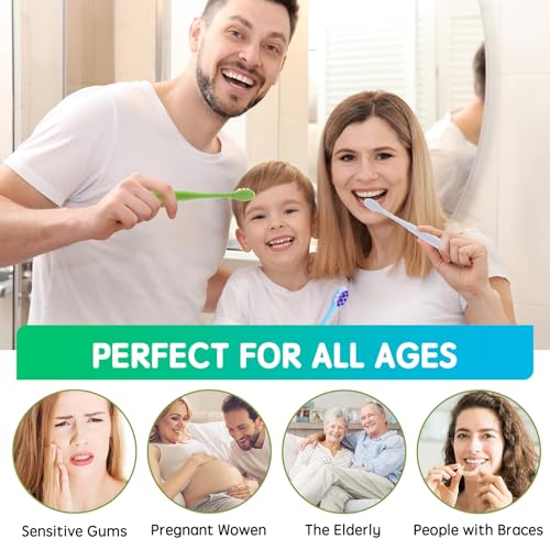 Ultra-Gentle Soft Toothbrushes for Sensitive Teeth - 5 Pack