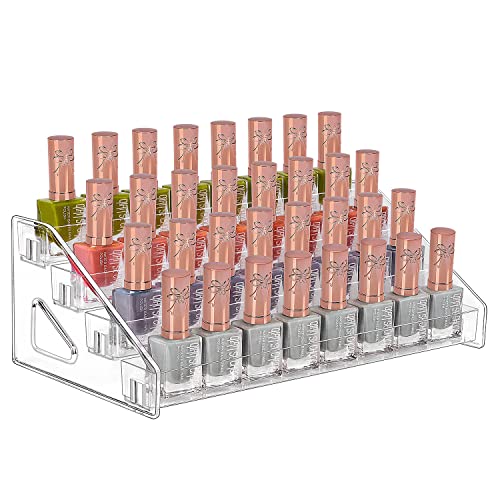 JessLab 4-Tier Acrylic Nail Polish Organizer - Makeup Holder