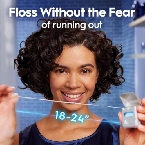 Oral-B Glide Deep Clean Dental Floss, Cool Mint, 3 Pack (131.2 YD Total) - Shred-Resistant Smooth Dental Tape for Tight Spaces