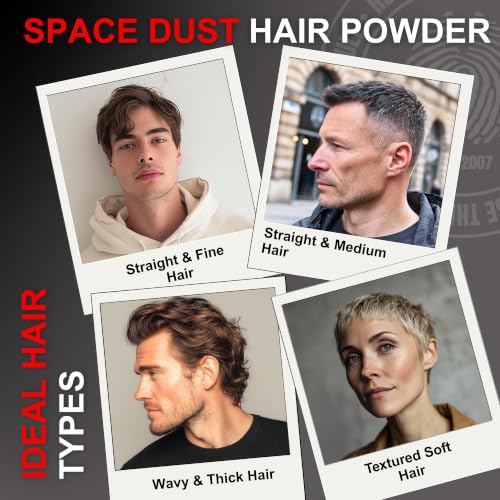 CrazyBull Space Dust Hair Texture Powder for Men - 0.7 oz