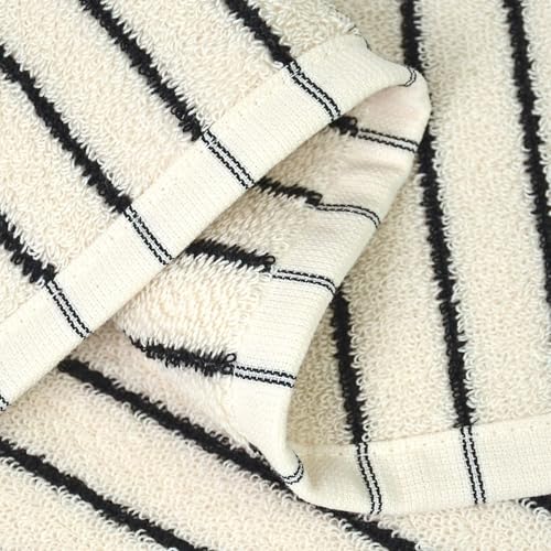 Jacquotha Striped Cotton Washcloths, 13" x 13" - 4 Pack