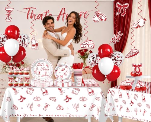 That's Amore Italian Party Kit for 25 Guests | Complete Decorations Set
