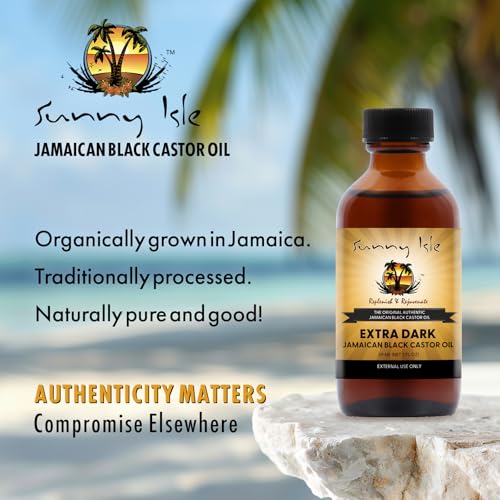 Sunny Isle Extra Dark Jamaican Black Castor Oil 2oz - Hair Growth & Moisture