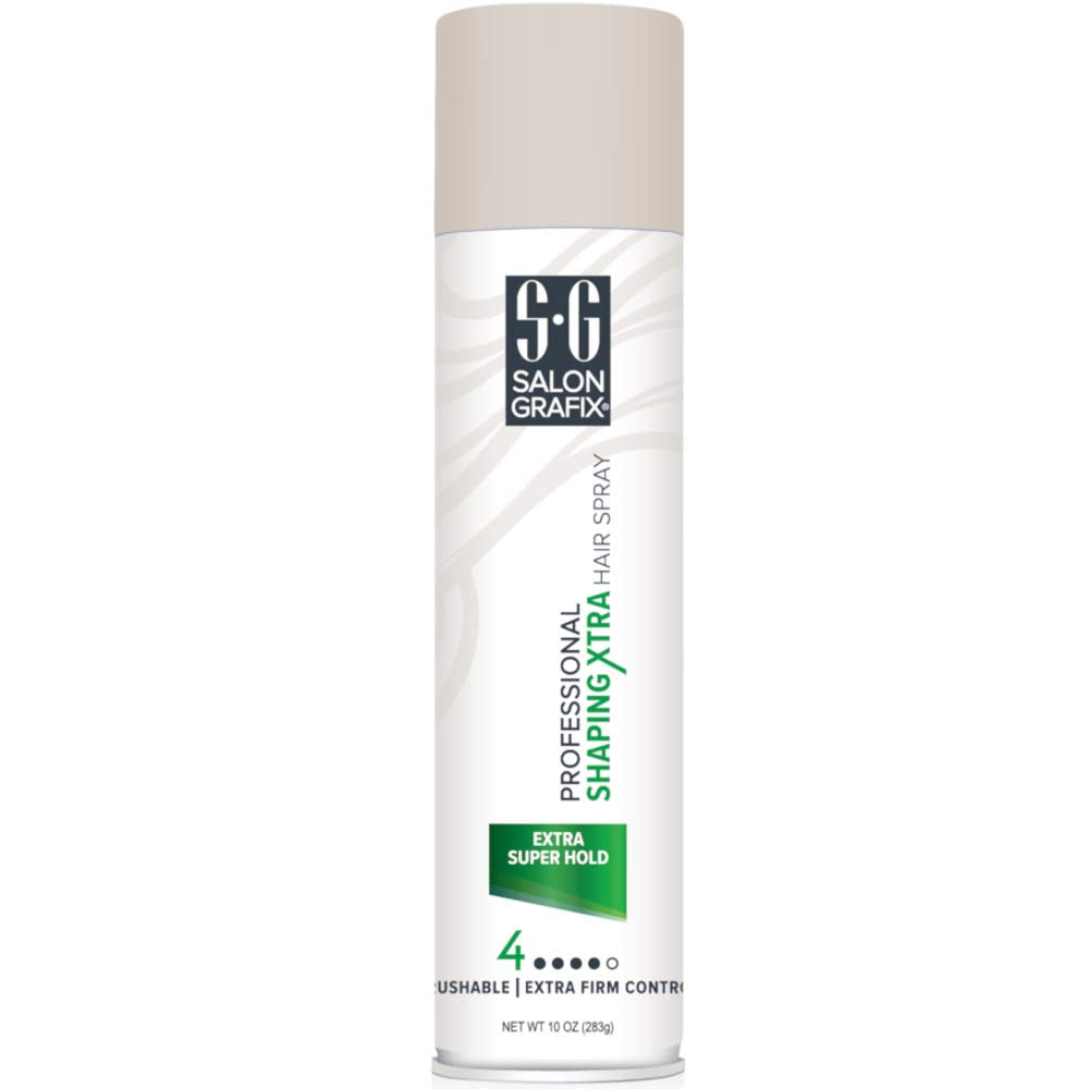 Salon Grafix Shaping Hair Spray - Brushable and Freshly Scented Hairspray for Women and Men - Professional Quality Result - Extra Super Hold - 2 pc