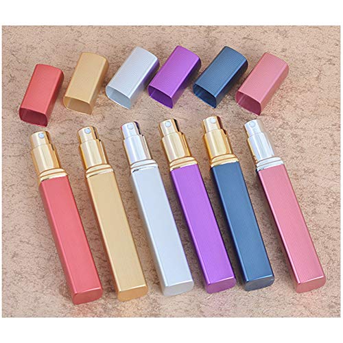 7-Piece Refillable Perfume Atomizer Set - 12ml Travel Spray Bottles