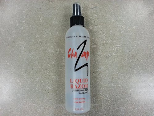 ChaZap Liquid Razor - 8 oz Premium Shaving Lubricant and Cleaning Solution