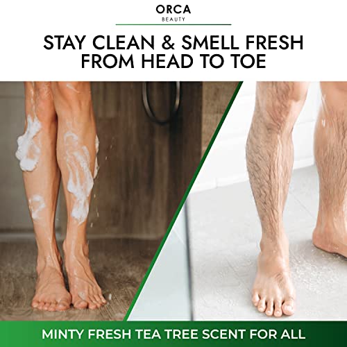 Orca Beauty Tea Tree Body Wash - 12 Fl Oz (Pack of 2) - Gentle Cleanser for All Skin Types