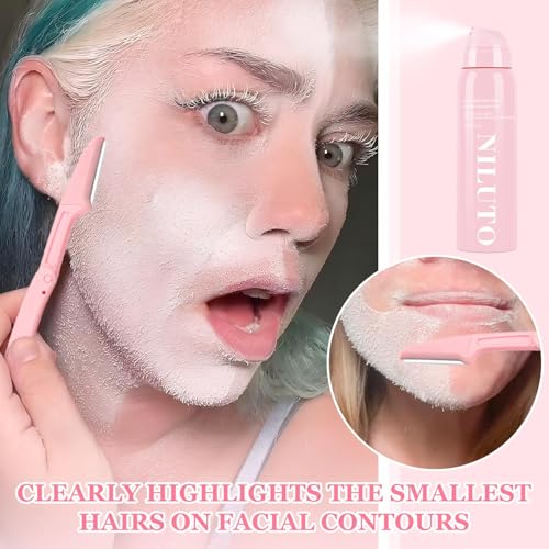NILUTO Hair Identifier Spray for Dermaplaning & Face Shaving - 2 Pack