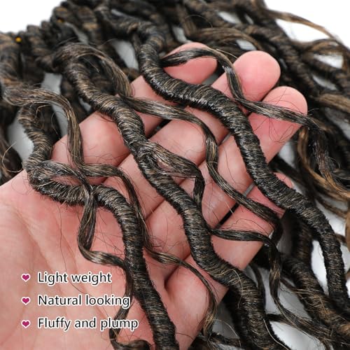 Goddess Locs Crochet Hair 18 Inch - 8 Packs Pre-Looped Faux Locs