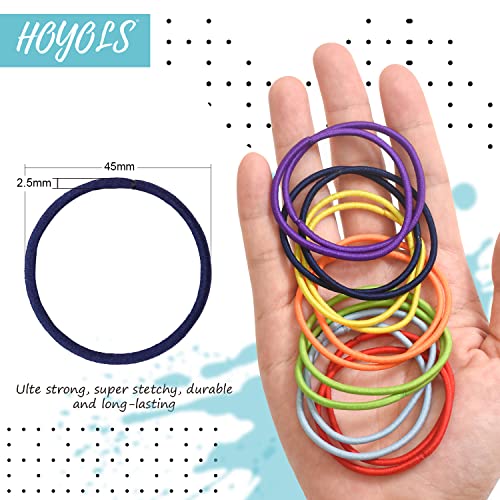 HOYOLS Chakra Hair Ties - 84 Pack No Metal Soft Elastic Bands
