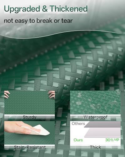 GTJ Non-Slip Shelf and Drawer Liner - 12in x 20ft EVA Waterproof Mat