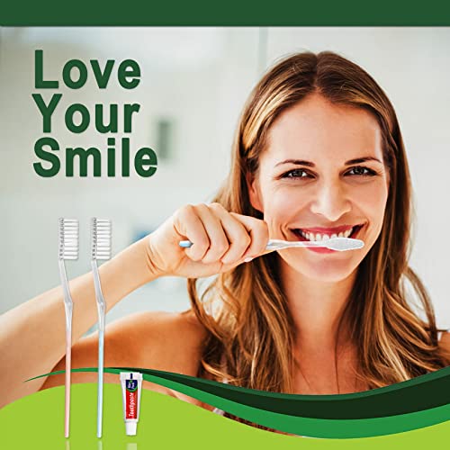 30-Pack Disposable Toothbrush and Toothpaste Set - Individually Wrapped
