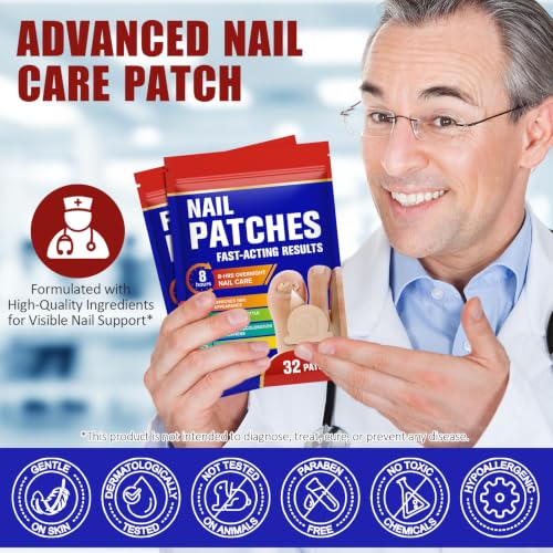 Fungal Nail Patches - Overnight Repair for Discolored & Thick Toenails | 32 PCS
