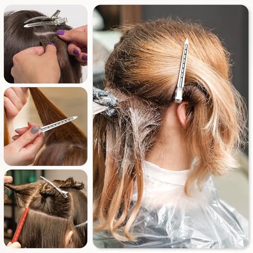 40PCS Metal Duck Bill Hair Clips for Women - 3.5 Inch Alligator Clips