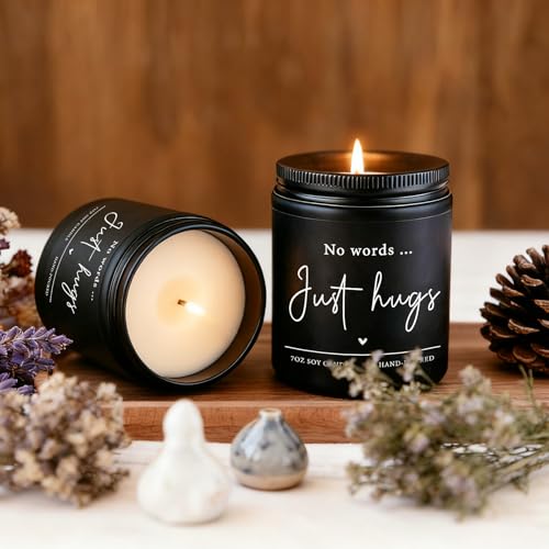 No Words Just Hugs Candle - Lavender Scented Sympathy Gift