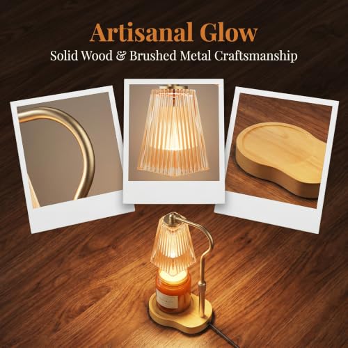 Candle Warmer Lamp with Brightness Control | Kid & Pet Safe Aromatherapy