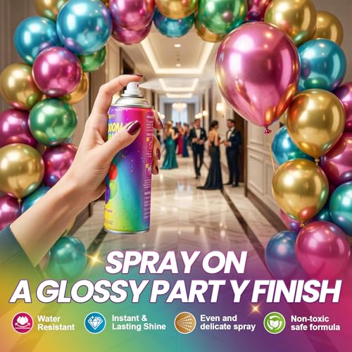 Balloon Shine Spray - 15 oz High-Gloss Finish for Events