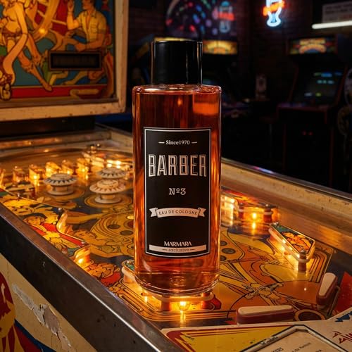 Marmara Barber No.3 Aftershave Cologne for Men, 16.9 Fl Oz - Refreshing Cedarwood & Patchouli Scent