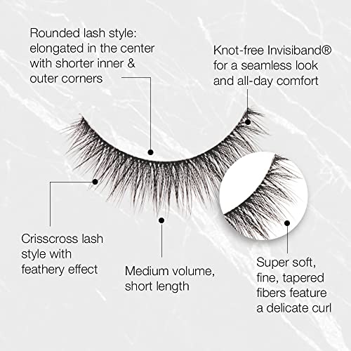 Ardell Faux Mink Lashes 815 - Natural Look, Reusable 4 Pairs