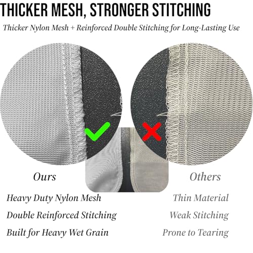 2 Pack BIAB Brewing Bags - 18" x 16" Fine Mesh Nylon Strainers