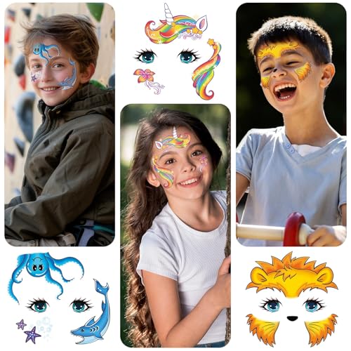 24 Small Face Tattoos for Kids - Adorable Party Supplies