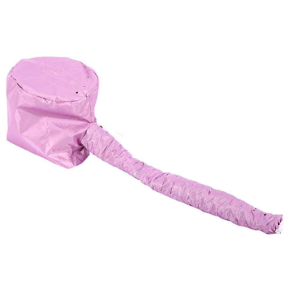 FMELAH Portable Soft Hair Drying Bonnet with Adjustable Attachment for Hand Held Hair Dryer - Salon Baking Oil Mask (Pink)
