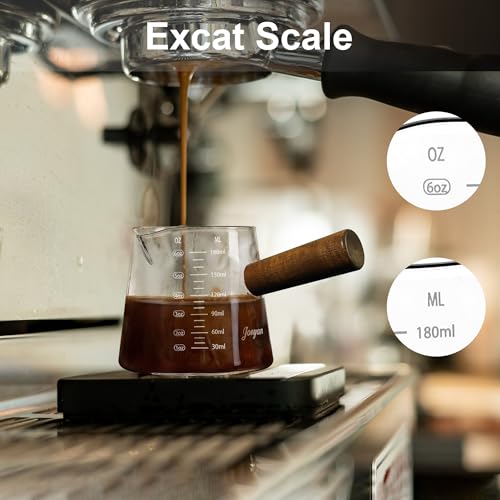 Joeyan 6 oz Borosilicate Glass Measuring Cup with Double Spouts