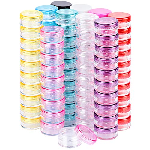 5g Empty Cosmetic Sample Jars, 100-Pack Mini Refillable Cream Containers