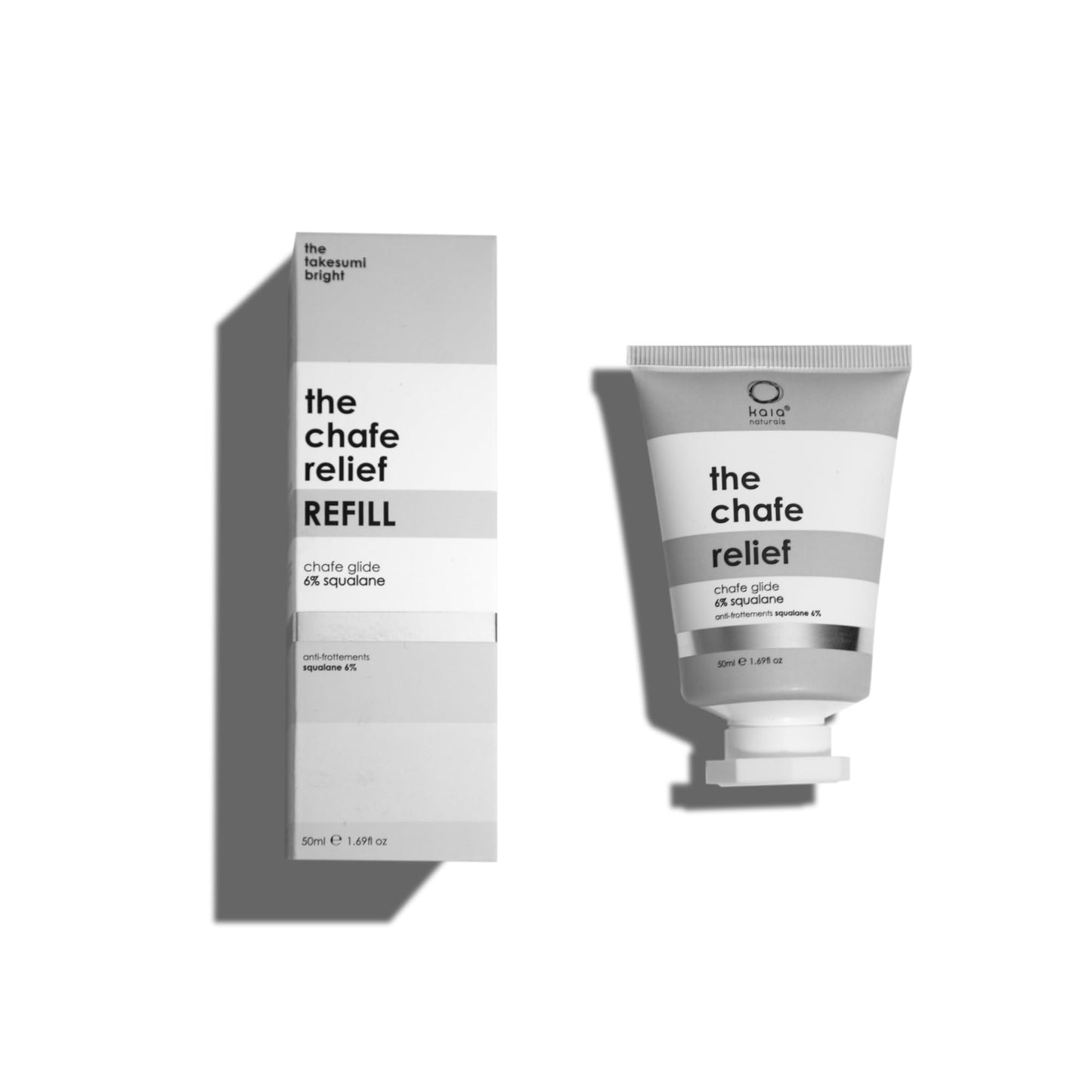Kaia Naturals the takesumi bright® the chafe relief refill – Anti-Chafing Balm with 6% Squalane for Friction Protection and Skin Irritation Relief, Fragrance-Free, Waterless Formula 50ml/1.69 Fl oz