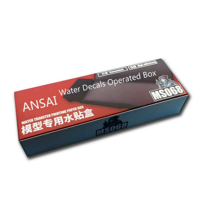 Water Decals Sticker Operated Box with Decal Tweezers Model Craft Airplane Hobby Tools
