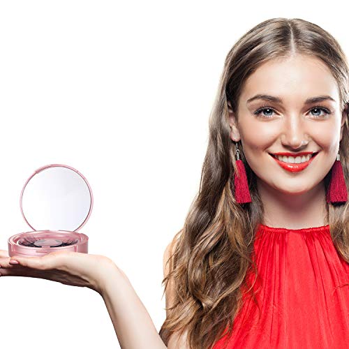 Maitys 6 Pcs Rose Gold Eyelash Storage Box with Mirror