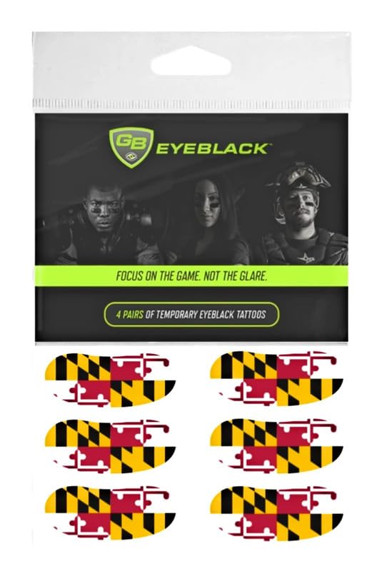 Breathable Eye Strips - Peel & Stick Athletic Eyeblack Stickers for Baseball, Football, Softball, Lacrosse | Black - 15 Pairs
