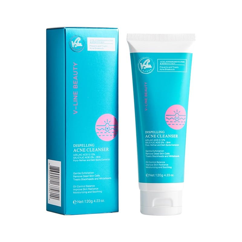 V-Line Beauty 2% BHA Salicylic Acid Foaming Cleanser for Oily Acne-Prone Skin