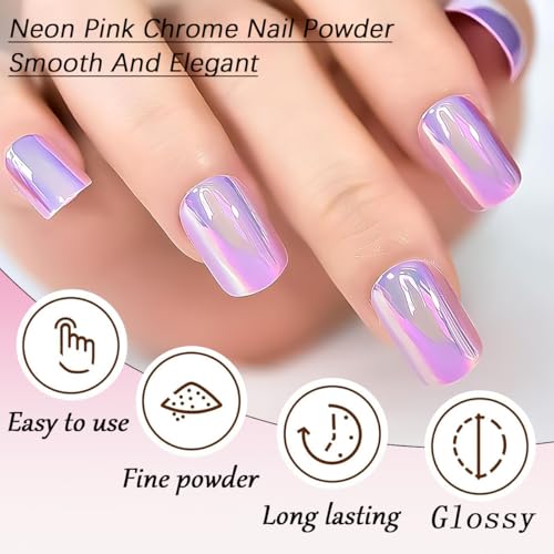 Holographic Unicorn Chrome Nail Powder with Applicator | 1g
