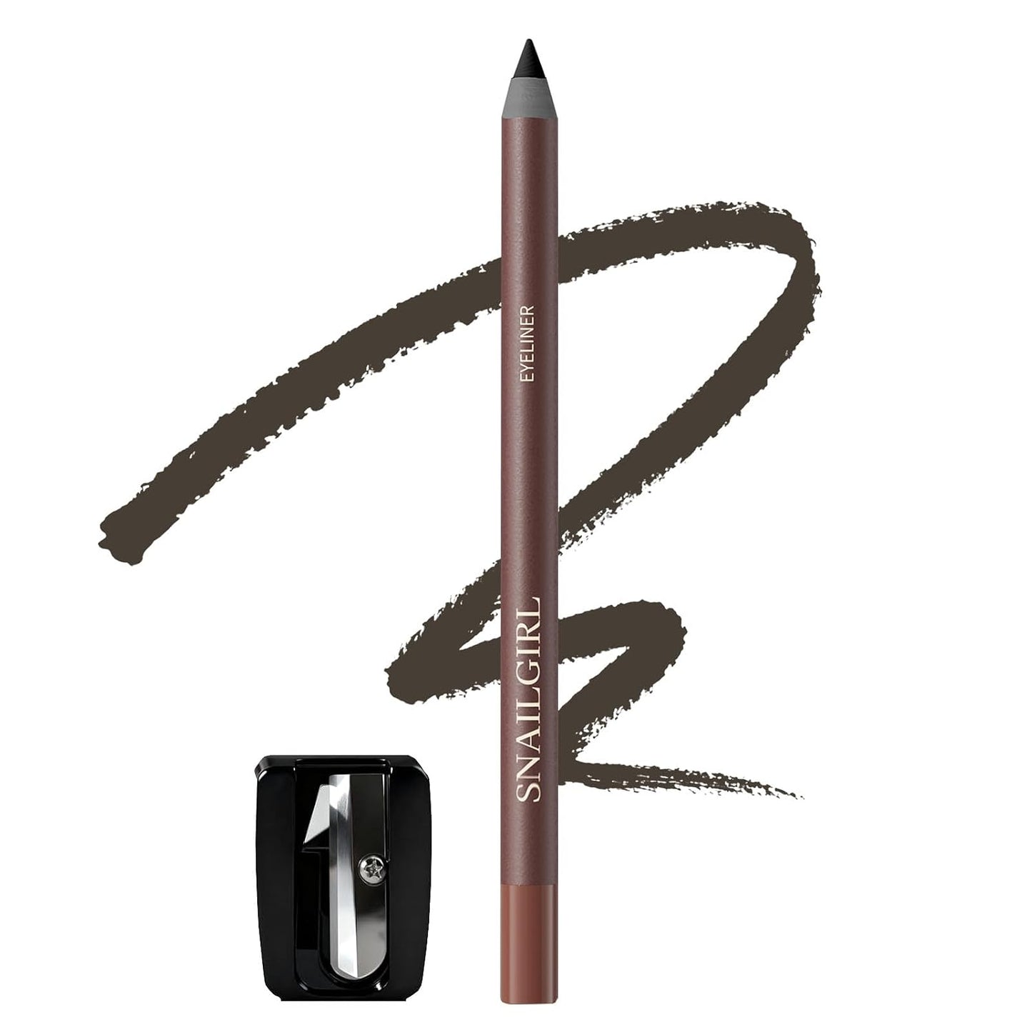 Creamy Glide-On Eyeliner Pencil for Mature Eyes - Waterproof, Smudge-Proof, Long-Lasting | Plum Brown