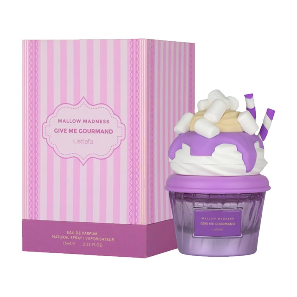 Lattafa Mallow Madness Eau de Parfum - Sweet Marshmallow & Vanilla Fragrance | 75ml Long-Lasting Spray