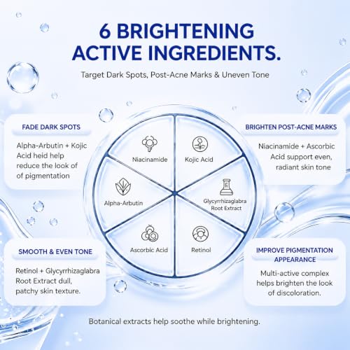 HANYWIL Dark Spot Corrector Serum with Kojic Acid & Alpha Arbutin, 0.5 Fl Oz