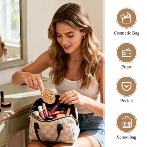 FoldTier 6 Pack Mini Bamboo Hair Brush Set, Travel-Sized Detangling Brush
